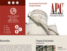 Tablet Screenshot of apc-industries.com